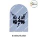 Indian Coast Guard Rank & Branch Badges (Sailors) For Summer Uniform-Communication-Radio Operator ( New Technology ) 9.5cm H X 6.5cm W