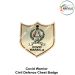 Covid Warrior Civil Defence Chest Badge