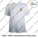CAPF T Shirt |Central Armed Police Force T Shirt White PC With Collar -CRP |Central Reserve Police Force-Medium