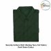 Security Uniform Shirt (Suiting Terry cot Fabric) (Half-Short Sleeve ) OR (Full Sleeve) With Breast Pockets & Scalloped Flaps & Shoulder Straps-Dark Green-Shirt Full Sleeves