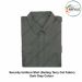 Security Uniform Shirt (Suiting Terry cot Fabric) (Half-Short Sleeve ) OR (Full Sleeve) With Breast Pockets & Scalloped Flaps & Shoulder Straps-Dark Grey-Shirt Half Sleeves