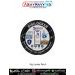 Premium round DigiLocker fabric patch featuring the official DigiLocker logo, smartphone displaying secure digital documents, Aadhaar Card, PAN Card, Driving Licence, Vehicle Registration Certificate, secure cloud storage, Parliament building, Digital Ind