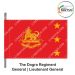 Indian Army Lancer Flag -Vehicle Flag (Army Infantry Regiments) | Indian Military Stiffener Flag with Double Side Logo (9" X 18")-Dogra Regiment-Brigadier