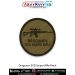 Olive-drab embroidered patch featuring the Dragunov SVD sniper rifle silhouette with scope, labeled “DRAGUNOV SVD SNIPER RIFLE” - collectible patch by ArmyNavyAir.
