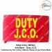 Indian Army-Military (Infantry Division) (Arm Band-Armlet-Brassards) Arm Band Worn Around Upper Arm For Various Duties-Patrol-Security-Convoy & Personnel Escorts-Duty JCO