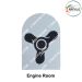 Indian Coast Guard Rank & Branch Badges (Sailors) For Summer Uniform-Engine Room ( New Technology ) 9.5cm H X 6.5cm W
