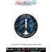From India For The Future – Vikram-1 Mission Aagaman commemorative round fabric patch featuring the Vikram-1 launch vehicle rising from India with a world map in the background, global orbital trajectories originating from India, the slogan "From India Fo