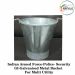 Indian Armed Force-Police- Security GI-Galvanised Metal Bucket For Multi Utility