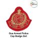 GAP Goa Armed Police Cap Badge Zari : ArmyNavyAir.com