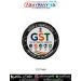 Premium round GST fabric patch featuring the official GST logo beneath the National Emblem of India, icons representing easy compliance, transparent system, economic growth, nation building, and better together, along with the slogan One Nation One Tax On