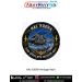 HAL Rudra Armed Helicopter Heritage Patch featuring India's indigenous weapon system integrated combat helicopter flying over the Himalayas with the slogan "Strike with Precision." Premium round military aviation fabric patch for Army Aviation personnel,