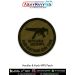 Olive tactical round patch showing Heckler & Koch MP5 silhouette and text “HECKLER & KOCH MP5” - ArmyNavyAir tactical patch.