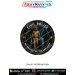 Civil Police We Protect So You Can Sleep Patch featuring a police officer on night patrol with flashlight in a premium digital print fabric patch with black merrow border.