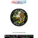 I Am a Proud Keralite Patch featuring a traditional Kathakali artist, Kerala houseboat, scenic backwaters, coconut palms and fresh coconuts in a premium digital print heritage patch.