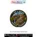 I Am a Proud Madhya Pradeshi Patch featuring the Khajuraho Temples, Sanchi Stupa, Royal Bengal Tiger and scenic waterfalls in a premium digital print heritage patch.