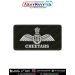 IAF Cheetahs Patch featuring the Indian Air Force wings emblem and CHEETAHS unit identification on military green printed fabric with a stitched border, suitable for flight suits, flying overalls, uniforms, jackets, aviation collections, displays, and Ind