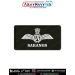 IAF Cheetahs Patch featuring the Indian Air Force wings emblem and CHEETAHS unit identification on military green printed fabric with a stitched border, suitable for flight suits, flying overalls, uniforms, jackets, aviation collections, displays, and Ind