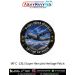 Indian Air Force C-130J Super Hercules Heritage Patch featuring a detailed illustration of the C-130J tactical transport aircraft flying above the Himalayas with the slogan "Anytime Anywhere". Premium round military aviation fabric patch for Air Force per