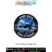 Indian Air Force Hawk Mk132 Heritage Patch featuring a detailed illustration of the Hawk Mk132 Advanced Jet Trainer flying above mountain ranges with the slogan "Train to Dominate". Premium round fabric military aviation collector patch for Air Force pers