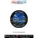 IAI Heron UAV Heritage Patch featuring the Medium Altitude Long Endurance reconnaissance drone flying above mountain valleys with the slogan "Eyes Without Limits." Premium round military aviation fabric patch for UAV operators, defence personnel, aviation