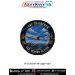 IAI Searcher UAV Heritage Patch featuring the tactical reconnaissance unmanned aerial vehicle flying above mountain terrain with the slogan "See Before Action." Premium round military aviation fabric patch for UAV operators, defence personnel, aviation en