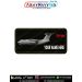 IL-76 Gajraj Personalized Flight Crew Name Plate featuring Indian Air Force IL-76 heavy transport aircraft with custom name, optional blood group, premium digital print on fabric with olive green merrow border for flight suits, uniforms, jackets, backpack