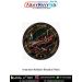 Imaandari Wafadari Bahaduri Pride In Uniform morale patch featuring Indian ceremonial parade soldiers Indian flag black gold round patch design