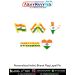 Personalised India Bharat Flag Lapel Pin : ArmyNavyAir.com