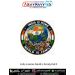India Is Home World Is Family Patch featuring India on globe, diverse people united together, Indian landmarks, tricolour design and black merrow border