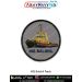 INS Balshil Patch featuring detailed artwork of the Indian Navy ocean tug vessel printed on a round fabric patch with merrow border suitable for jackets uniforms tactical bags biker jackets and naval memorabilia collections