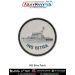 INS Bitra Patch showing a detailed illustration of the INS Bitra patrol vessel printed on a round fabric patch with merrow border suitable for jackets, backpacks, biker vests, caps, naval memorabilia collectors, and tactical gear applications