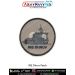 High quality INS Dhiraj Patch featuring a detailed digital printed illustration of the Indian Navy patrol vessel INS Dhiraj with a grey maritime background stitched on premium fabric with a merrow border suitable for uniforms jackets backpacks biker gear