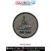 High quality INS Dhiraj Patch featuring a detailed digital printed illustration of the Indian Navy patrol vessel INS Dhiraj with a grey maritime background stitched on premium fabric with a merrow border suitable for uniforms jackets backpacks biker gear