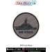 INS Kirch Patch featuring the Indian Navy Kora Class Corvette INS Kirch in a high definition fabric printed naval badge design with merrow border and sew on, pin back and Velcro hook attachment options