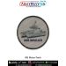 High clarity digital printed INS Makar Patch featuring the Indian Navy hydrographic survey vessel INS Makar with detailed hull, cabin and mast artwork, printed on durable fabric with a strong merrow border, ideal for jackets, uniforms, backpacks, biker ge