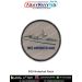 High quality digital printed INS Manohar Patch featuring the detailed silhouette of the Indian Navy auxiliary vessel INS Manohar with visible cabin, deck and bow structure, printed on durable fabric with a strong merrow stitched border, ideal for jackets,