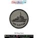 High quality digital printed INS Nireekshak Patch showing the detailed design of the Indian Navy diving support and submarine rescue vessel INS Nireekshak with a merrow border and textured fabric, suitable for jackets, uniforms, tactical bags and naval co