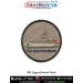 INS Sagardhwani Patch showing detailed artwork of the Indian Navy oceanographic research vessel with hull number 474, round embroidered style patch with merrow border and beige background designed for jackets uniforms rucksacks maritime research collector