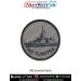 INS Sumitra Patch with Saryu class naval patrol vessel detailed printed fabric badge high clarity artwork merrow border UV protected material for jackets rucksacks tactical gear and collectors