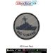 INS Vikrant Patch showing detailed aircraft carrier artwork with merrow border premium printed fabric badge for jackets uniforms collectors naval enthusiasts