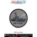 INS Vikrant Patch showing detailed aircraft carrier artwork with merrow border premium printed fabric badge for jackets uniforms collectors naval enthusiasts