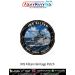 INS Kiltan Heritage Patch featuring Indian Navy anti-submarine warfare corvette INS Kiltan (P30) sailing at sea. Premium round digital print fabric patch with navy blue outer ring, black merrow border and the motto "Seek • Track • Protect – Ready • Reliab