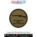 Round olive Ishapore 2A1 bolt-action rifle patch with black rifle silhouette and text “Ishapore 2A1 Rifle Bolt Action Gun” - ArmyNavyAir collectible patch.