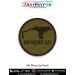 IWI Micro Uzi Patch - Olive-tan round tactical patch with detailed Micro Uzi silhouette and bold IWI Micro Uzi text - premium printed fabric with reinforced merrow border finish - ideal for jackets, vests, backpacks, NCC uniforms, and collector display pa