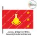 Indian Army Lancer Flag -Vehicle Flag (Army Infantry Regiments) | Indian Military Stiffener Flag with Double Side Logo (9" X 18")-Jammu & Kashmir Rifles-Brigadier