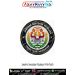 Jawahar Navodaya Vidyalaya Proud to be Navodayan round poly satin fabric patch featuring the colourful JNV emblem with navy blue outer ring and premium black merrow border.