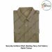 Security Uniform Shirt (Suiting Terry cot Fabric) (Half-Short Sleeve ) OR (Full Sleeve) With Breast Pockets & Scalloped Flaps & Shoulder Straps-Khaki-Shirt Full Sleeves
