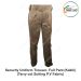 Security Uniform Trouser-Pant (Terry cot Suiting P.V Fabric) -Khaki