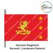 Indian Army Lancer Flag -Vehicle Flag (Army Infantry Regiments) | Indian Military Stiffener Flag with Double Side Logo (9" X 18")-Kumaon Regiment-Maj.General