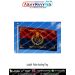Ladakh Police Flag made from premium poly satin fabric flying on flagpole